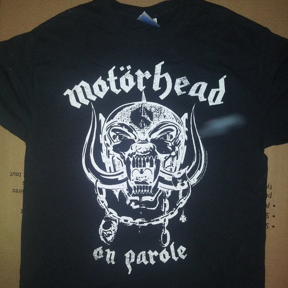 Motörhead Snaggletooth Warpig On Parole Vintage T-Shirt (Size Medium) NEW Rock